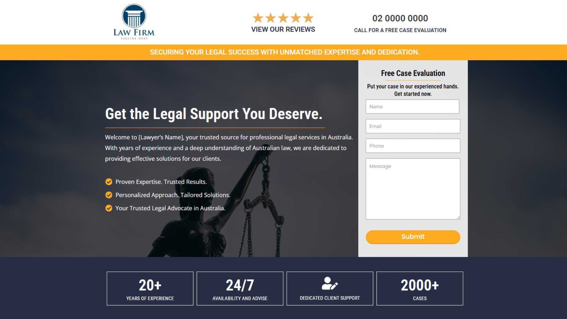 Landing Page Template 10 screenshot 1